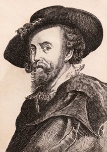 ピーターポールルーベンス、「本物のオリジナルからの有名な画家の75の肖像画」のイラスト、1817年にロンドンで出版 作： James Girtin